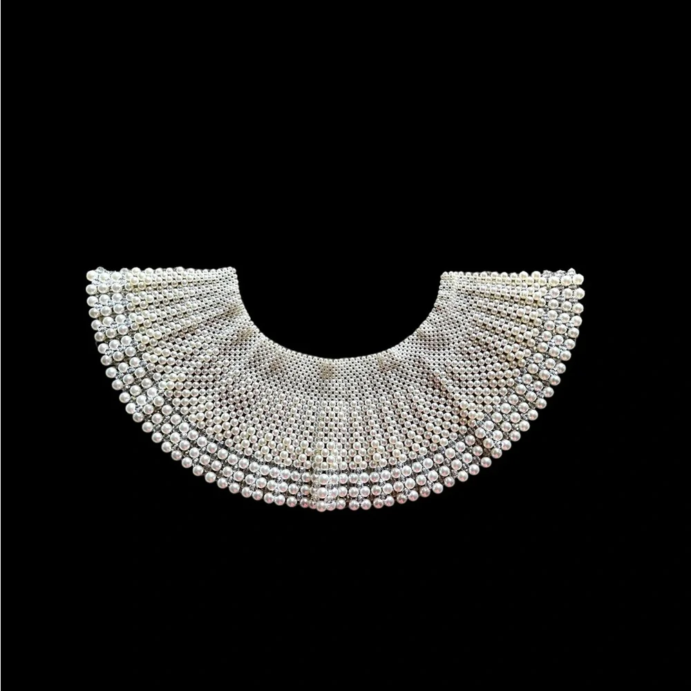 Handmade Pearl Statement Collar - Picture 7 of 10